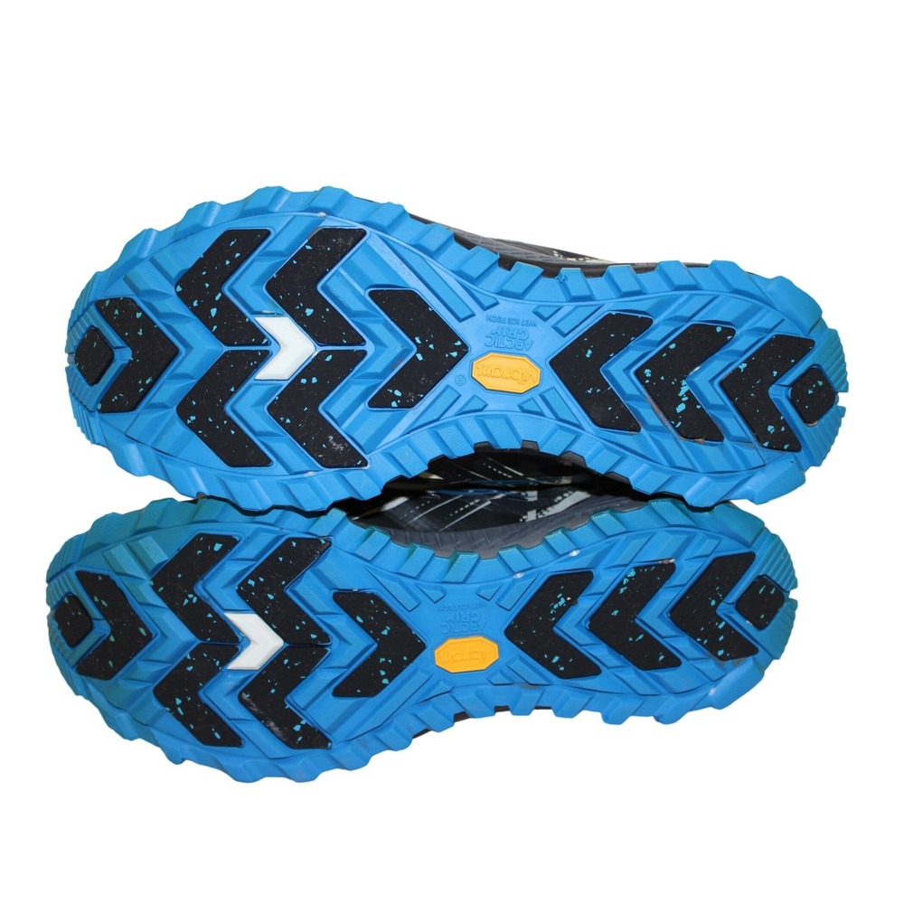 Saucony Peregrine 8 ICE+ Running Shoes Mens 11.5 Black Blue Excellent S20450-1 - Picture 5 of 7